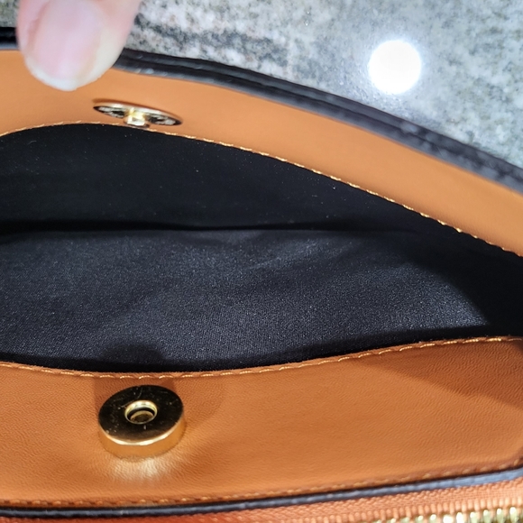 🏖️ NEW Coffee & Cognac Bucket Bag with Crossbody Strap - Picture 15 of 16